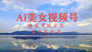 2024最新视频号AI美女跳舞视频玩法，当天见收益-哦耶社群