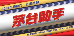 （13320期）魔法贵州茅台代理，永不淘汰的项目，抛开传统玩法，使用科技，命中率极…-哦耶社群