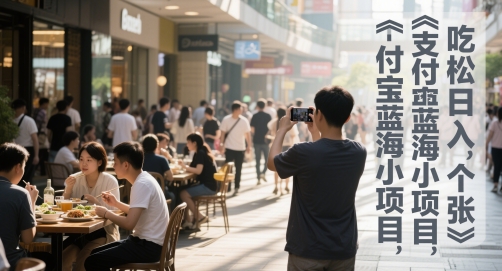 支付宝蓝海小项目，吃饭逛街拍个照，轻松日入1张-哦耶社群