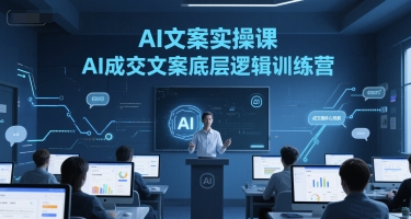 AI文案实操课，AI成交文案底层逻辑训练营-哦耶社群