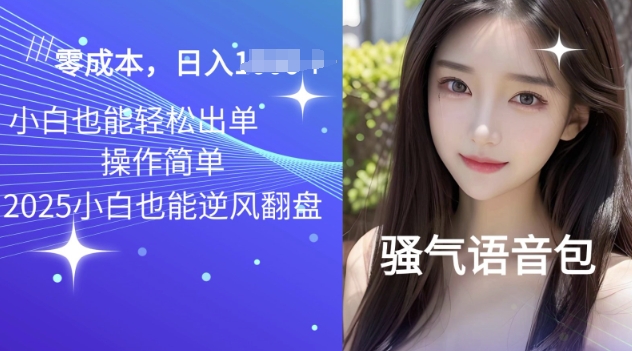 2025骚气导航语音包项目，零基础小白单日变现多张-哦耶社群