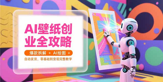 （15312期）AI壁纸创业全攻略，爆款拆解+AI绘图+自动发货，零基础到变现完整教学-哦耶社群