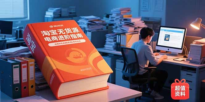 （15317期）淘宝无货源电商进阶指南，包含新人课、进阶课，配套资料，蓝海选品等-哦耶社群