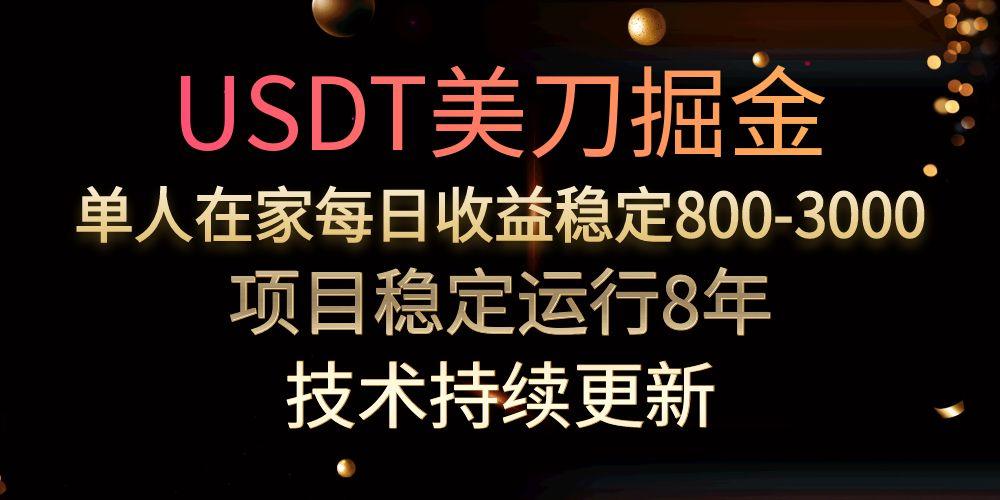 （15527期）USDT美刀掘金，单人每日收益800-3000，稳定运行8年-哦耶社群