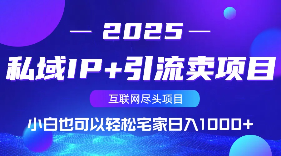 （14151期）私域IP+引流卖项目，小白也可以做到轻松宅家日入1000+-哦耶社群
