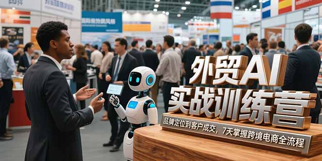 （15344期）外贸AI实战训练营(7月更新)，品牌定位到客户成交，7天掌握跨境电商全流程-哦耶社群