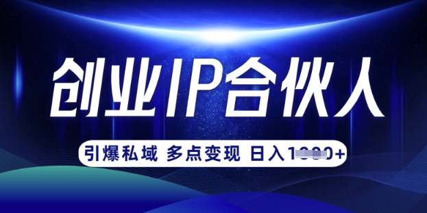云帆·创业ip合伙人打造3.0，从0到1教你做网创，实现月入过W-哦耶社群