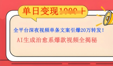 全平台深夜文案新风口：DeepSeek生成百万播放量金句，治愈系内容涨粉速度快4倍-哦耶社群