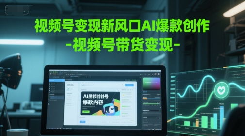 视频号变现新风口AI爆款创作-视频号带货变现-哦耶社群