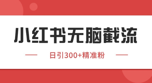 小红书截流同行客源，独家野路子获客玩法 日引200+暴力获客【揭秘】-哦耶社群