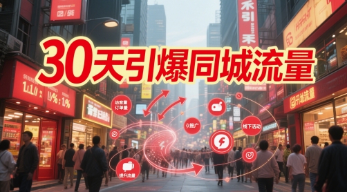 30天引爆同城流量：团购篇 认知篇 流量篇 来客篇 达人篇 老板人设IP篇 投流篇-哦耶社群