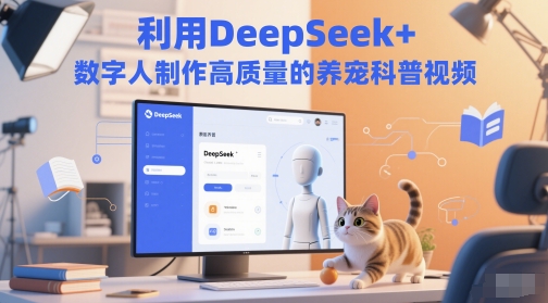 利用DeepSeek+数字人制作高质量的养宠科普视频-哦耶社群