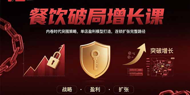 （15541期）餐饮破局增长课：内卷时代突围策略，单店盈利模型打造，连锁扩张完整路径-哦耶社群