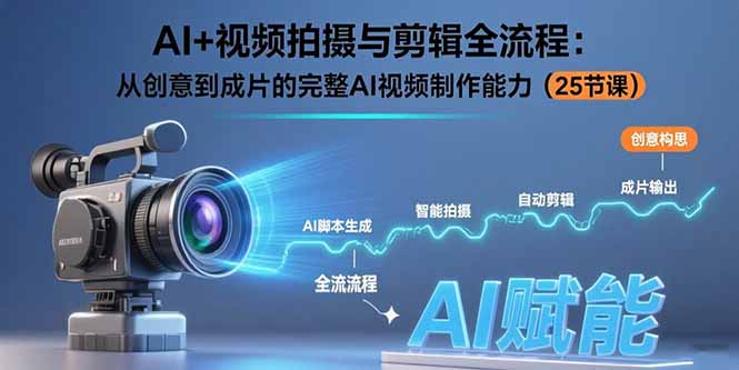 （15612期）AI+视频拍摄与剪辑全流程：从创意到成片的完整AI视频制作能力（25节课）-哦耶社群