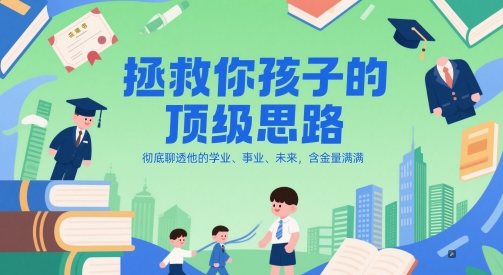 付费文章：拯救你孩子的顶级思路，彻底聊透他的学业、事业、未来，含金量满满-哦耶社群