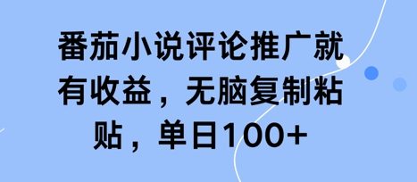 番茄小说评论推广就有收益，无脑复制粘贴，单日100+-哦耶社群