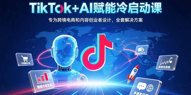 （15561期）TikTok+AI赋能冷启动课：专为跨境电商和内容创业者设计，全套解决方案-哦耶社群