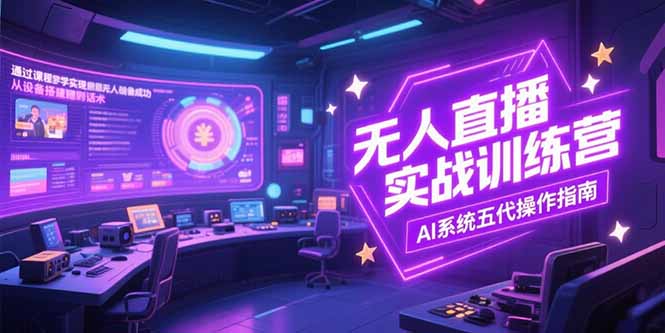 （15315期）无人直播实操训练营，从设备搭建到话术，AI系统五代操作指南(7月更新)-哦耶社群