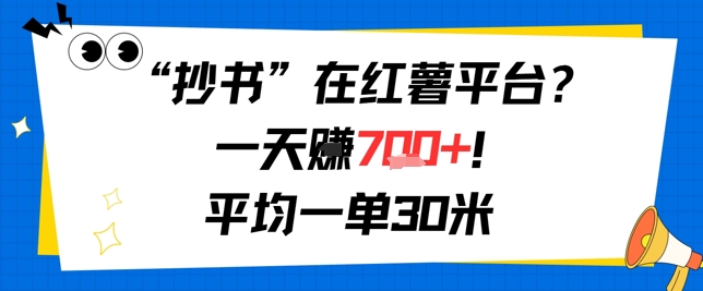 抄书在红薯平台？一天挣几张，平均一单30米，有手就行，新手小白不二之选！-哦耶社群