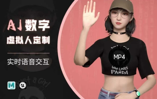 Ai数字人虚拟(智能体)实时语音交互特训营，​自行定制超写实角色AI数字人交互技术-哦耶社群