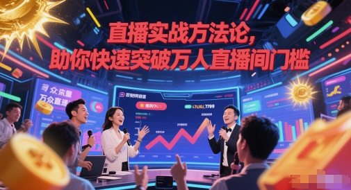 直播实战方法论，助你快速突破万人直播间门槛-哦耶社群