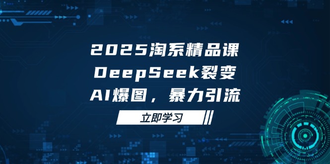 （14639期）2025 淘系精品课，DeepSeek 裂变，AI 爆图，暴力引流-哦耶社群